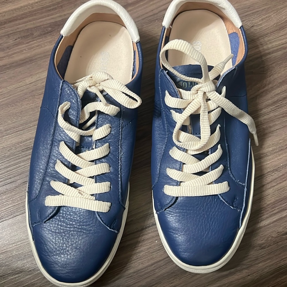 Soludos blue shoes